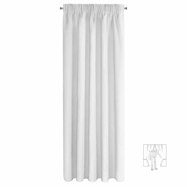 Záves LOGAN na páske 135x270 cm biely