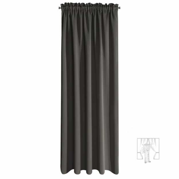 Záves LOGAN na páske 135x270cm grafitový