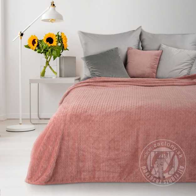 Deka z mikroflanelu CINDY4 170x210cm ružová