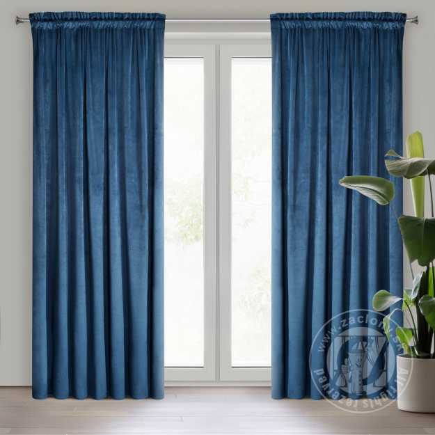 Záves ROSA na páske granátový 135x300cm