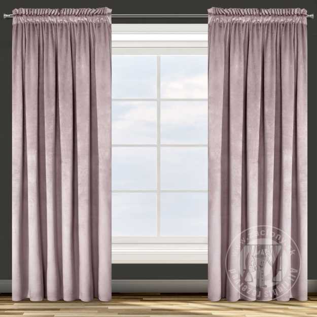 Záves ROSA na páske púdrový 140x270cm