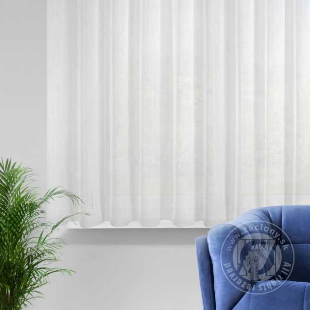 Záclona REBECCA na krúžkoch biela 350x160cm