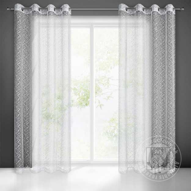 Záclona AMANDA na krúžkoch biela 140x250cm