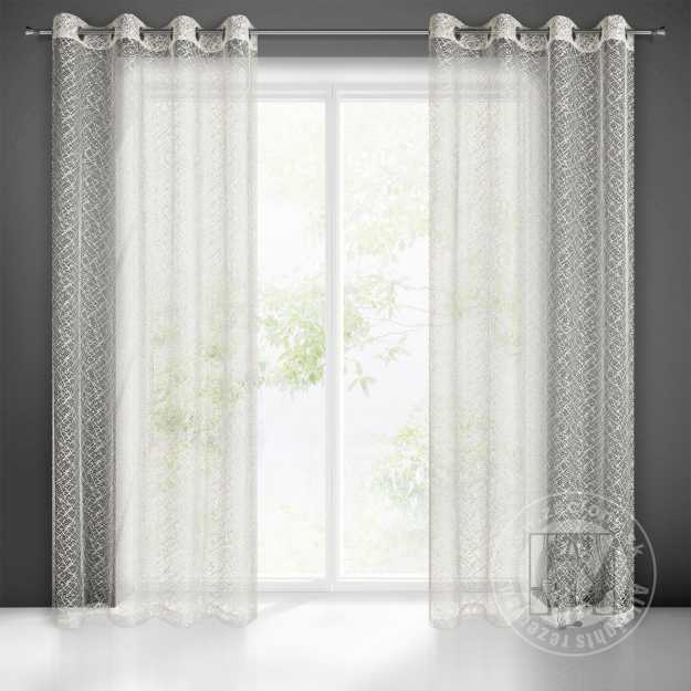 Záclona AMANDA na krúžkoch krémová 140x250cm