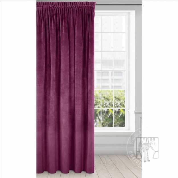 Záves RIA na páske fialový 140x270cm