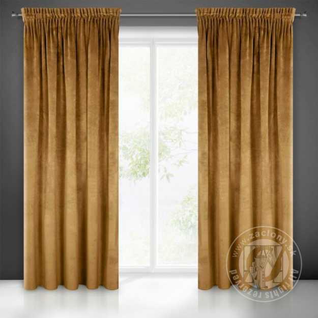 Záves RIA na páske medový 140x270cm