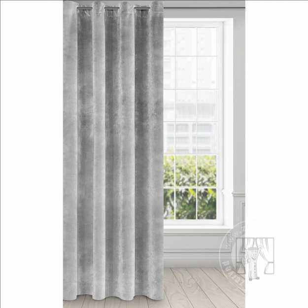 Záves RIA na krúžkoch oceľový 140x250cm