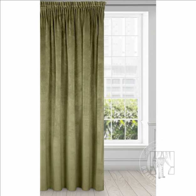 Záves RIA na páske olivový 140x270cm