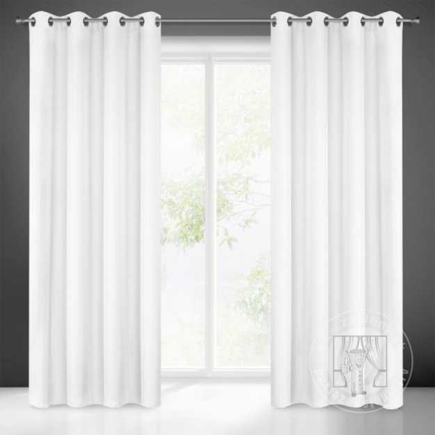 Záves RITA na krúžkoch biely 140x250cm