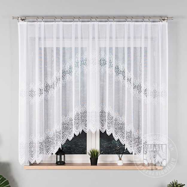 Žakarová záclona VIOLETTA 01539/001 300x160 cm