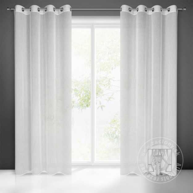 Záclona SANDRA na krúžkoch biela 140x250cm
