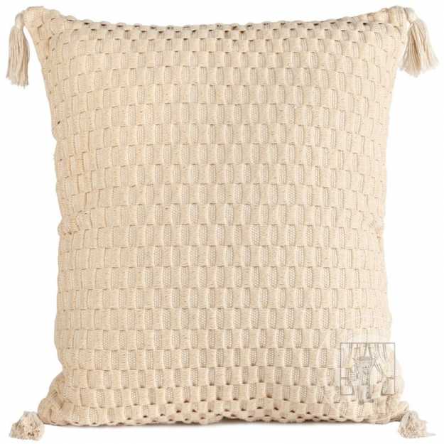 Obliečka na vankúš so strapcami SEVILLE 45x45cm béžová 