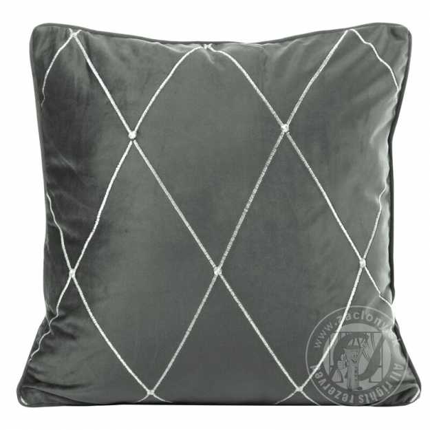 Obliečka na vankúš PIERRE CARDIN MARGO 45x45cm sivá/strieborná