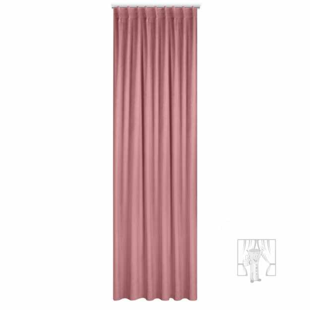 Záves MADLEN na flex páske staroružový 140x300cm