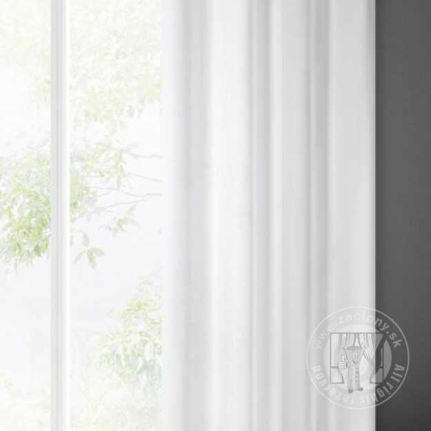 Záclona ESTEL na krúžkoch biela 140x250cm