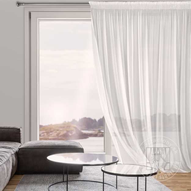 Záclona TAMINA na páske biela 350x270cm