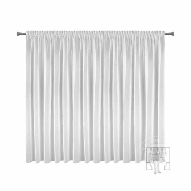 Záclona ESEL na páske biela 350x150cm