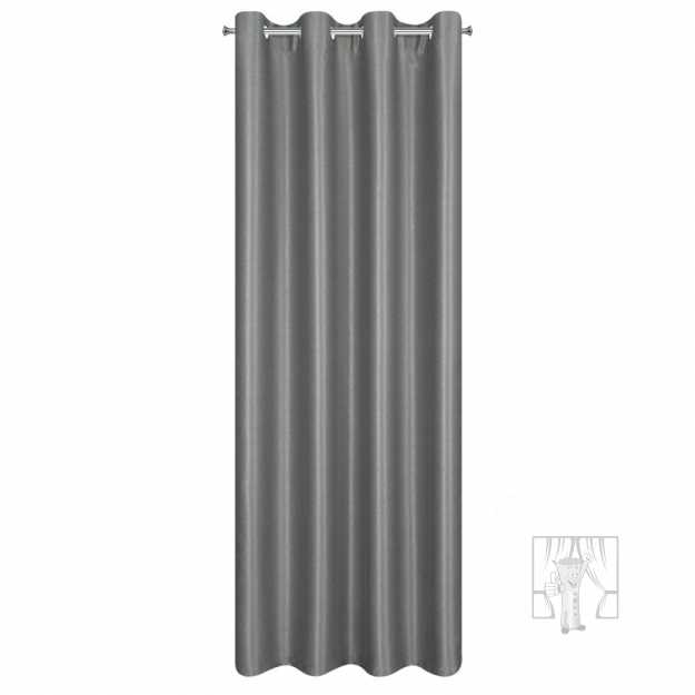 Záves SELINA na krúžkoch oceľový 140x250cm