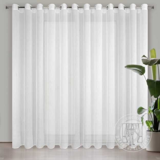 Záclona REBECCA na krúžkoch biela 400x250cm