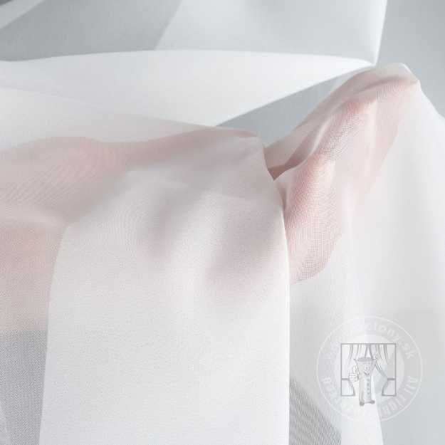 Záclona metráž 1002 biela