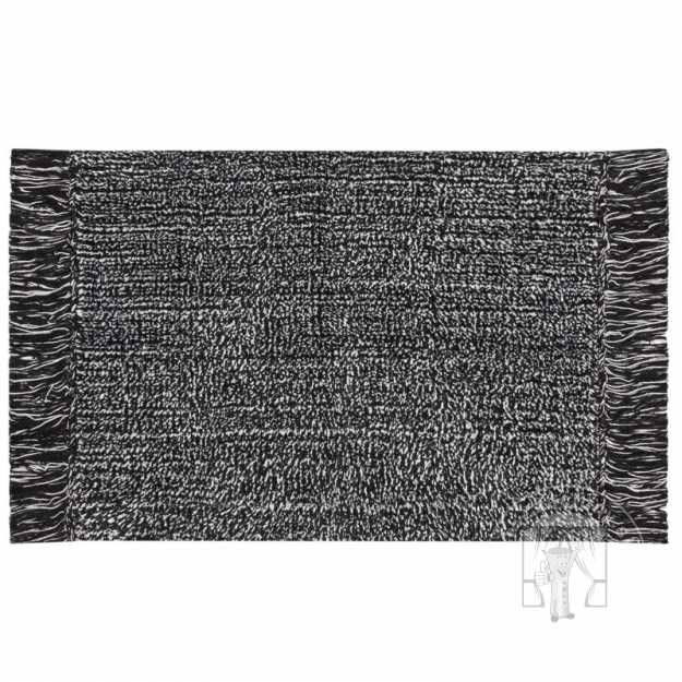 Predložka do kúpelne LANA čierna melírovaná
