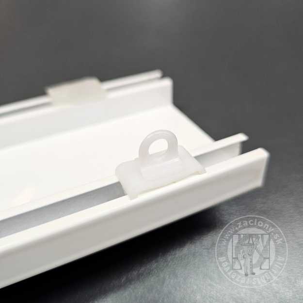 Brzda - biela hliníková koľajnica