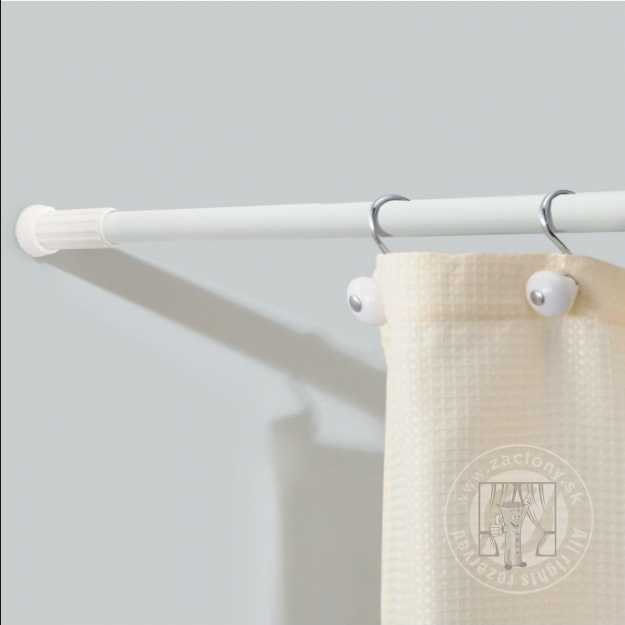 Teleskopická tyč do sprchy biela