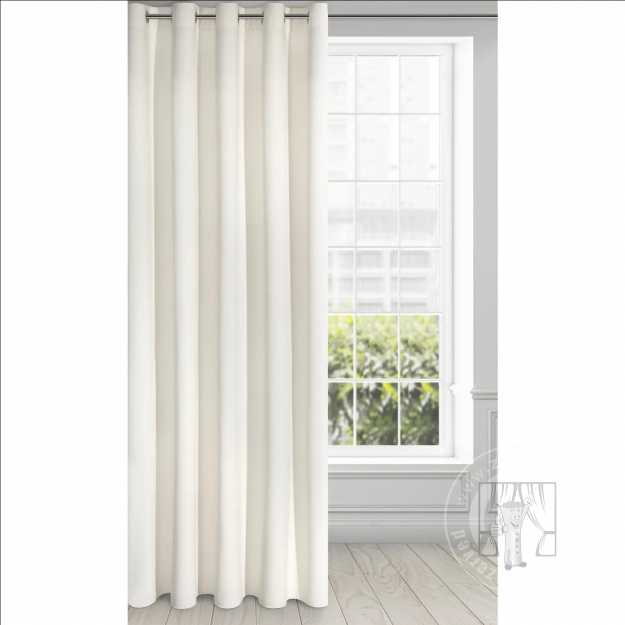Záves RIA na krúžkoch krémový 140x250cm