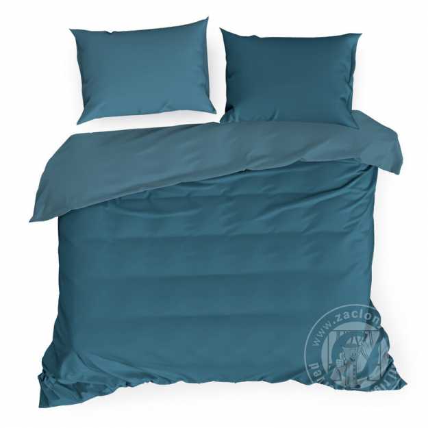 Posteľná bielizeň z bavlneného saténu NOVA3 140x200cm + 70x90cm, tyrkysová