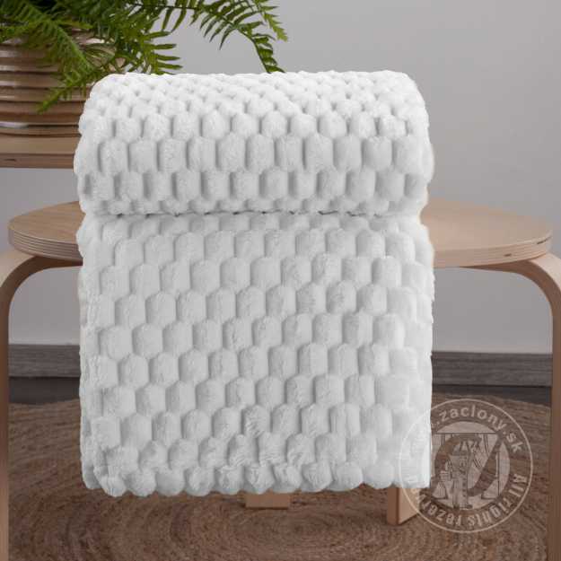 Deka z mikroflanelu CINDY6 170x210cm biela