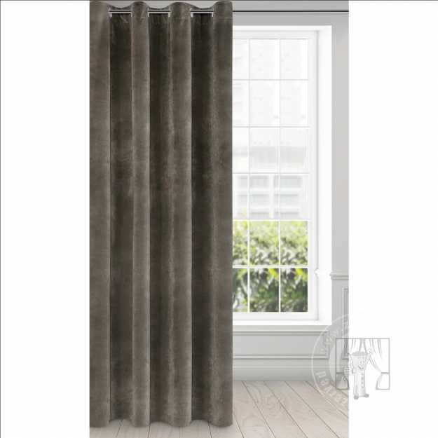 Záves RIA na krúžkoch grafitový 140x250cm