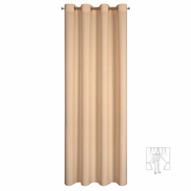 Záves RITA na krúžkoch broskyňový 140x250cm