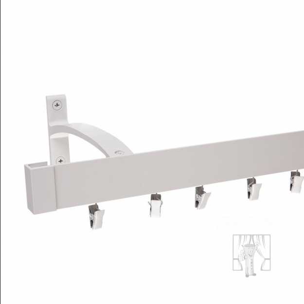 Hliníková garniža LUXOR Inox so štipcami