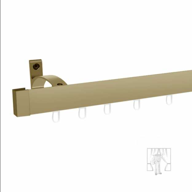 Hliníková garniža LUXOR Patyna s háčikmi