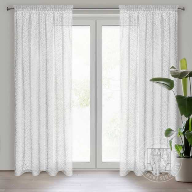 Záclona AMANDA na páske biela 140x270cm