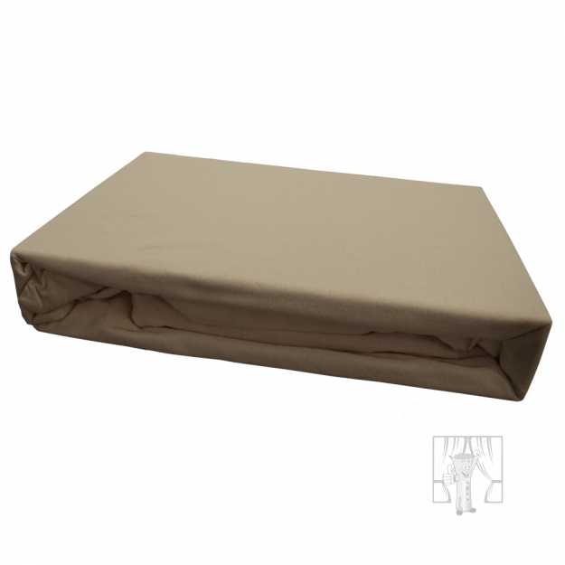 Napínacia plachta JERSEY 200x220 cm oriešková 10