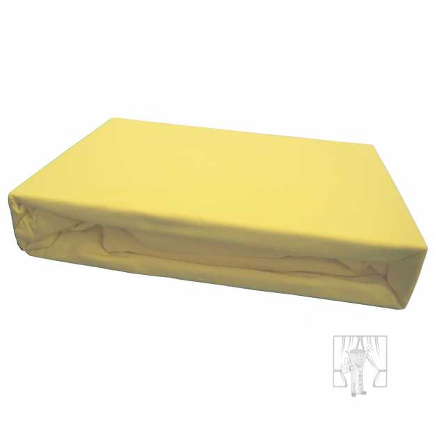 Napínacia plachta JERSEY 200x220 cm žltá 40