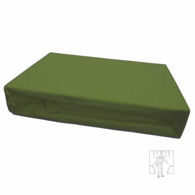 Napínacia plachta JERSEY 160x200 cm zelená 39