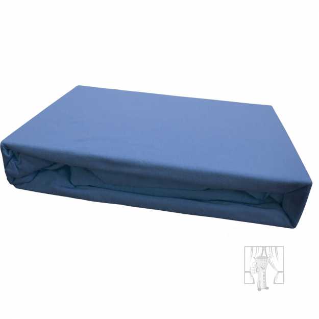 Napínacia plachta JERSEY 200x220 cm modrá 24
