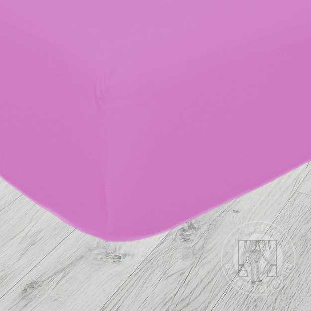 Detská napínacia plachta JERSEY 70x130 cm ružová 12