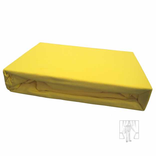 Napínacia plachta JERSEY 90x200 cm citrónová 6