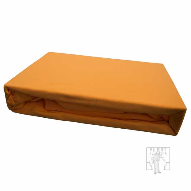 Napínacia plachta JERSEY 120x200 cm oranžová 44
