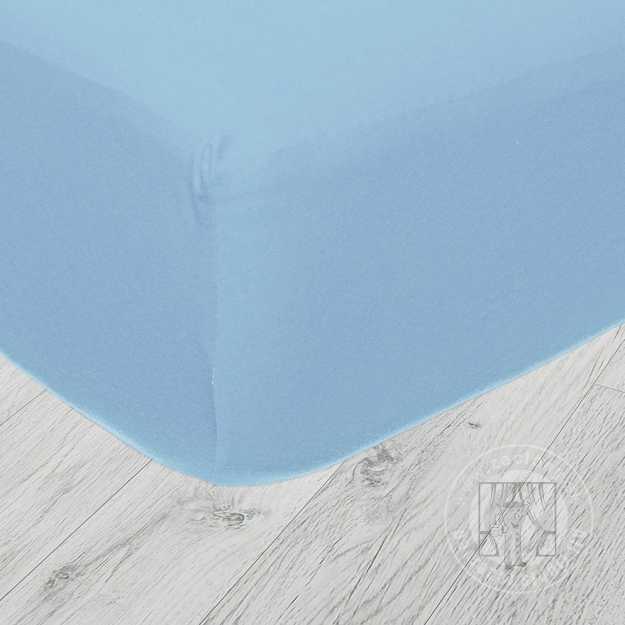 Napínacia plachta JERSEY 200x220 cm svetlomodrá 21