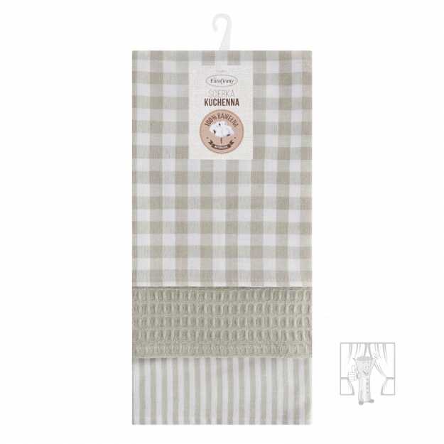 Sada bavlnených kuchynských utierok LUCY 50x70 cm béžové 3ks