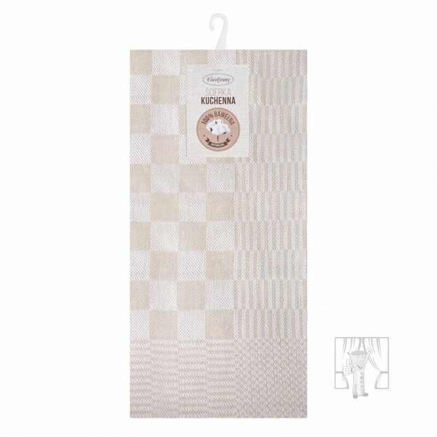 Sada bavlnených kuchynských utierok MAURO 50x70 cm béžové 2ks