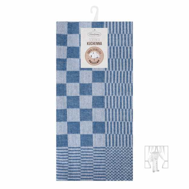 Sada bavlnených kuchynských utierok MAURO 50x70 cm modré 2ks