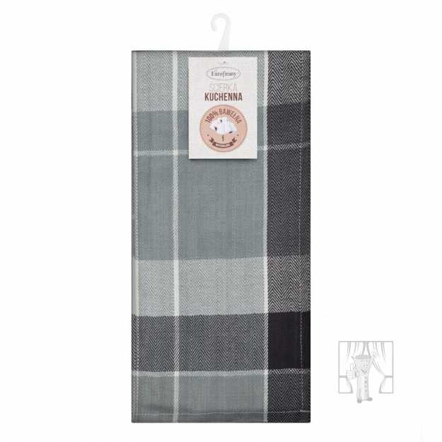 Sada bavlnených kuchynských utierok MONA 50x70 cm čierne 2ks