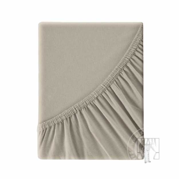 Napínacia plachta JERSEY3 90x200 cm béžová