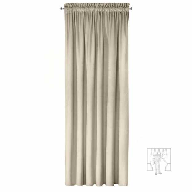 Záves MELANIE na páske svetlobéžový 140x270 cm