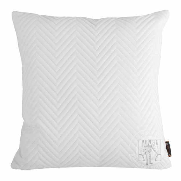 Zamatová obliečka na vankúš SOFIA 45x45 cm biela